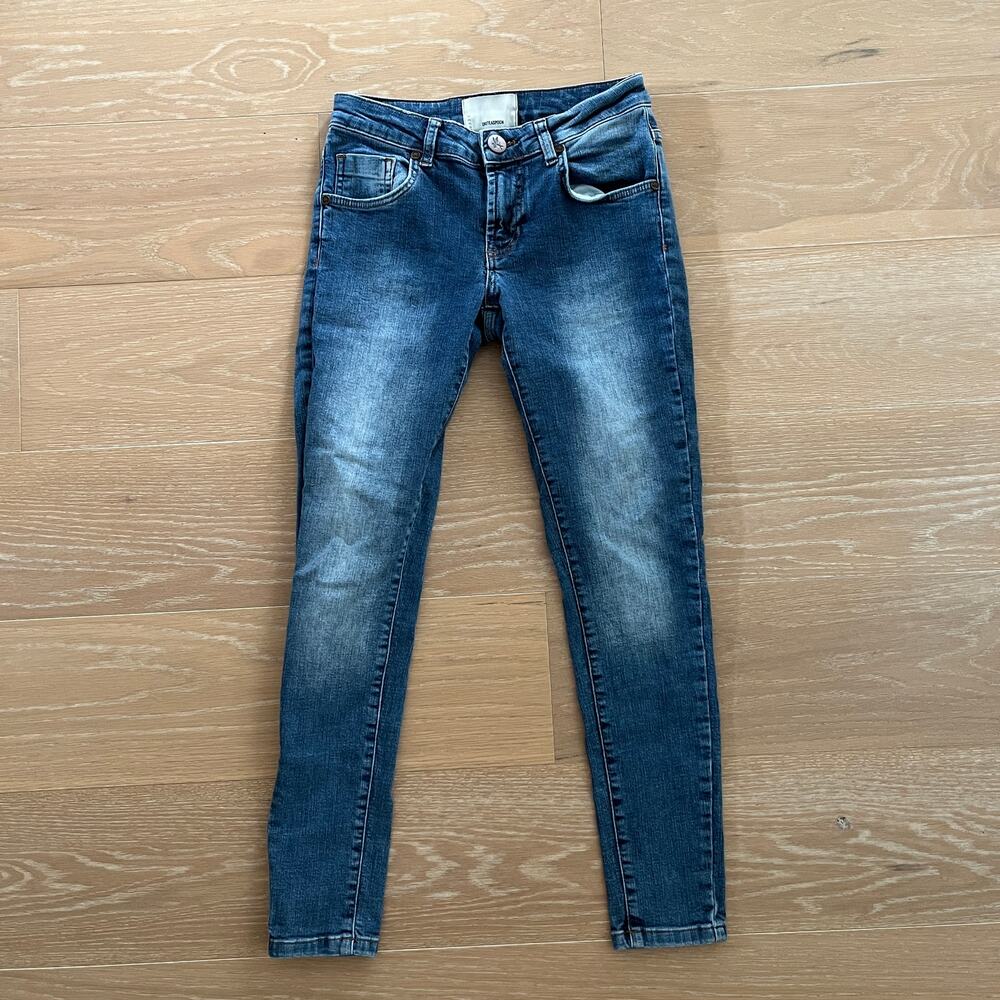 One Teaspoon Freebirds II Low Rise Ankle Skinny Jeans sz 26